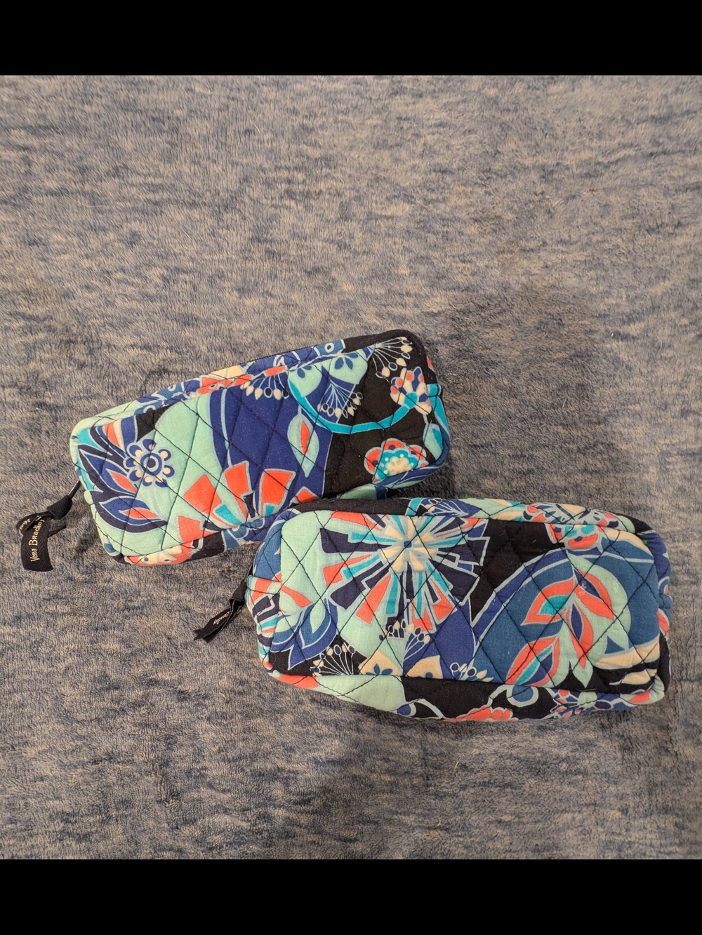 Vera Bradley Lotus Flower Swirl Cosmetic/Toiletries Bags (4 Total) - Picture 7 of 9